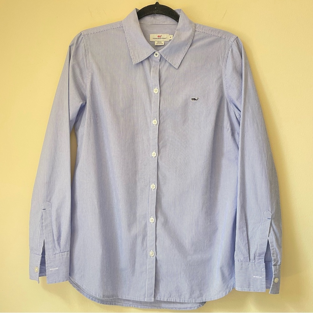 Vineyard Vines Slim Fit Button Down Long Sleeve Shirt Size 6